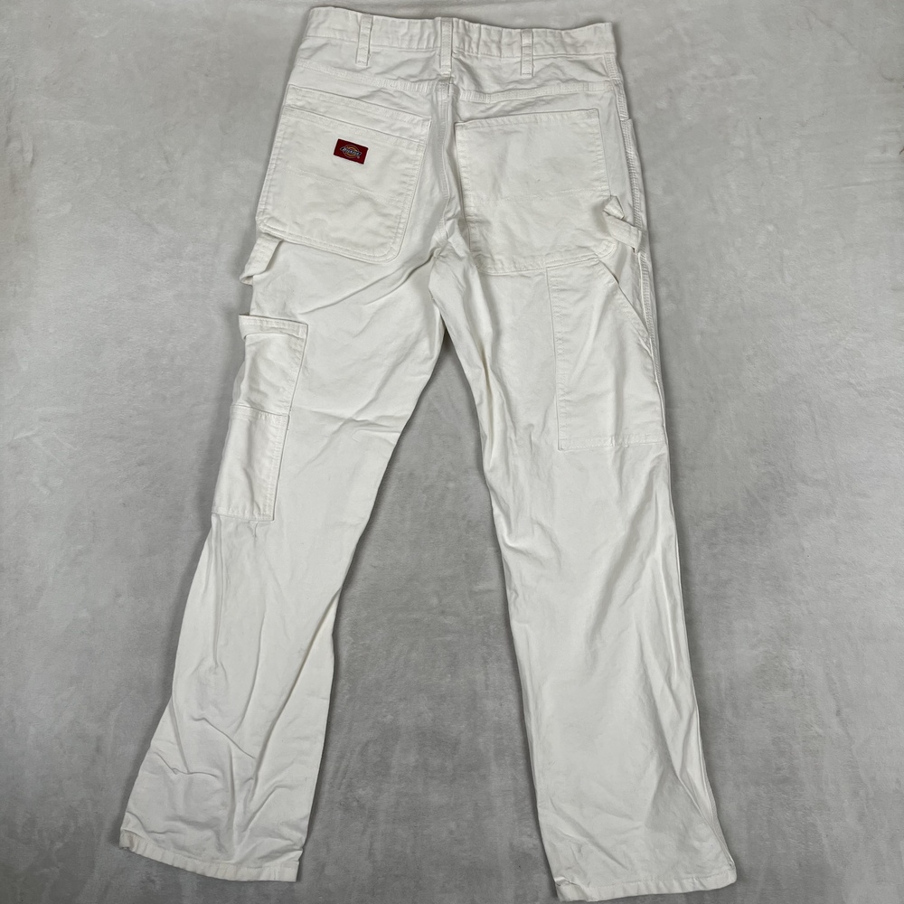 Vintage Dickies Carpenter Pants Mens 31x32 White Painters Workwear Utility